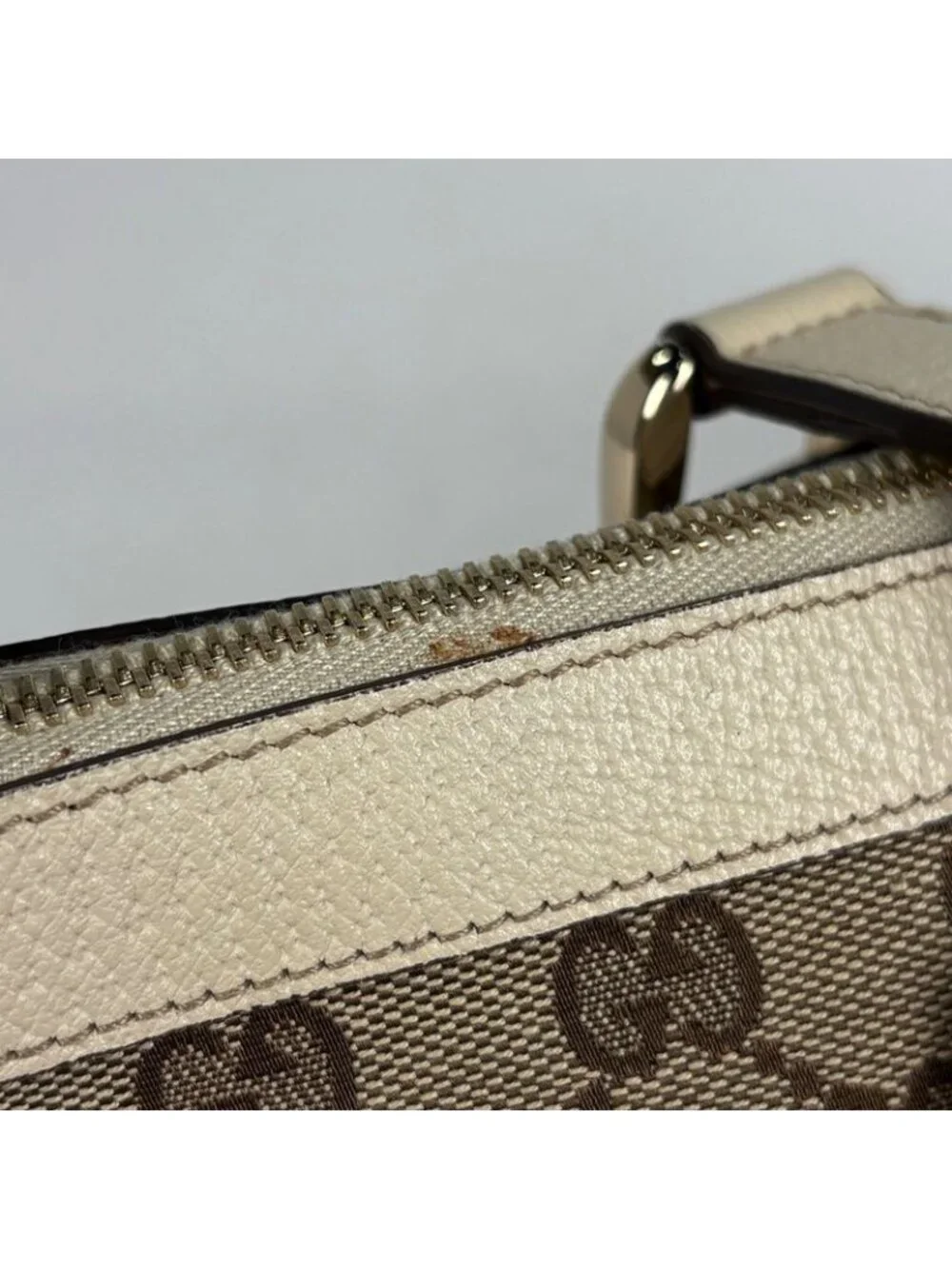 Gucci GG Pattern Tote Canvas Beige Ivory - Picture 4 of 9